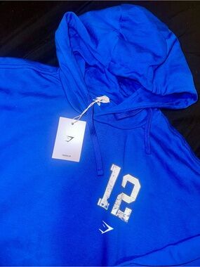 Gymshark Varsity Oversized Hoodie – Royal Blue – NWT